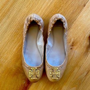 Brown Tory Burch Flats